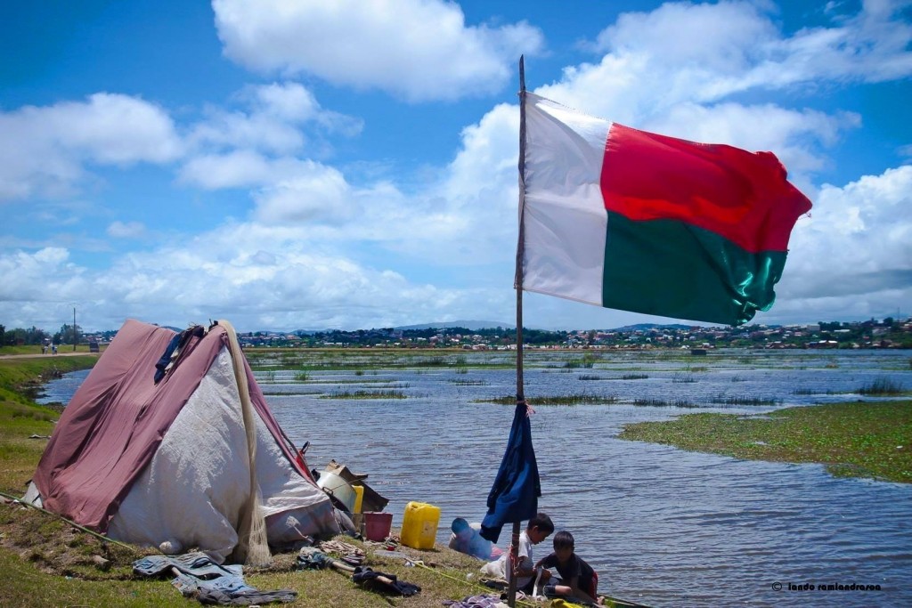 Au bord d'une  riviere